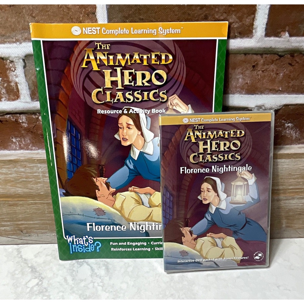NEST Animated Hero Classics Florence Nightingale Activity Book & DVD PB 2005